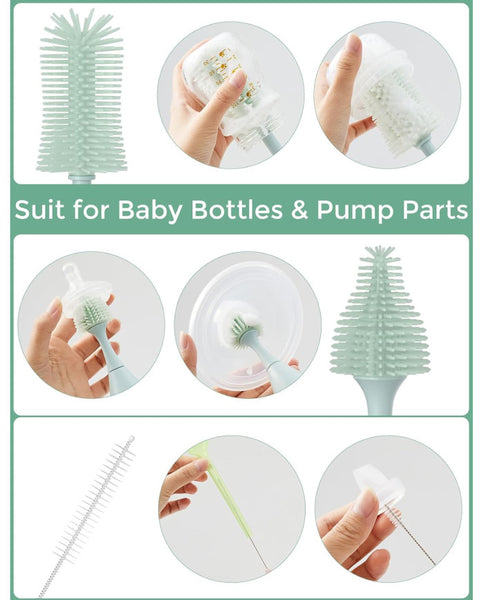 Momcozy buteliukų ir žindukų šepetėlių rinkinys Push-Press