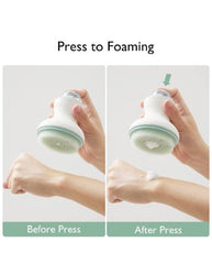 Momcozy kūdikio galvos plovimo rinkinys su talpa šampūnui ir putų pompa