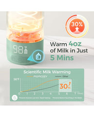 Momcozy įkraunamas motinos pieno ir vandens šildytuvas.