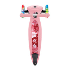 Globber paspirtukas Junior Foldable Lights - Pastelinis rožinis