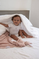 BAMBOOM bodžiukas trumpomis rankovėmis - White 6 mėn