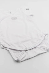 BAMBOOM bodžiukas trumpomis rankovėmis - White 6 mėn