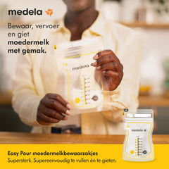 Medela pieno laikymo maišeliai su snapeliu, 100 vnt.