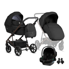 Tutis Viva6+ universalus vežimėlis 3in1 (070) + Tutis Elo Lux i-Size autokėdutė