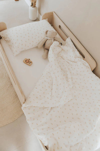 BAMBOOM patalynės komplektas 75x100cm, 40x30cm,  Roseschip