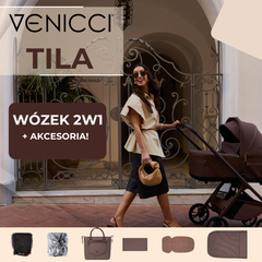 Venicci Tila universalus vežimėlis 2in1 - Noce