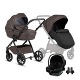 Tutis Uno6+ Leather universalus vežimėlis 3in1 (177) + Tutis Elo Lux i-Size autokėdutė