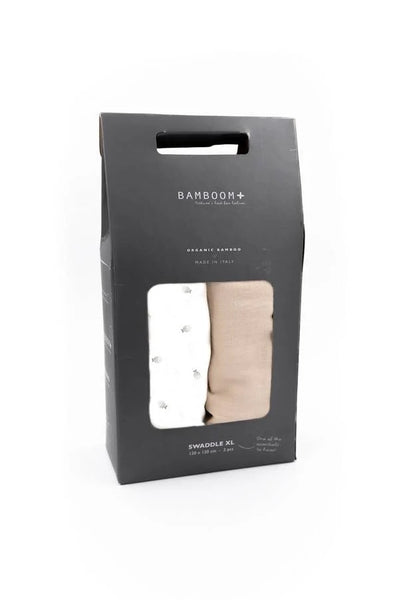 BAMBOOM muslino vystyklai 2vnt. 120x120, Animal Friends