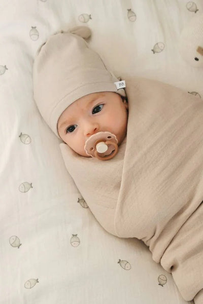 BAMBOOM muslino vystyklai 3vnt. 70x70, Sophie / Off White / Soft Pink