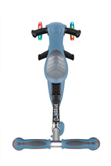 Globber paspirtukas Go Up Deluxe Lights - Pilkai mėlynas