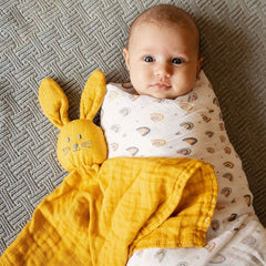 PETITE&MARS Bamboo muslin HUGO migdukas - Geltona
