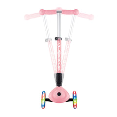 Globber paspirtukas Junior Foldable Lights - Pastelinis rožinis