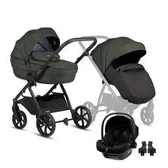 Tutis Uno6+ universalus vežimėlis 3in1 (144) + Tutis Elo Lux i-Size autokėdutė