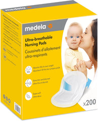 Medela Ultra breathable įklotai į liemenėlę 200vnt + DOVANA pieno laikymo maišeliai 4vnt.
