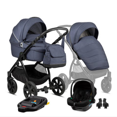 Noordi Fjordi 4in1 Jeans Blue (816)+ Noordi Terra i-Size autokėdutė ir Isofix bazė