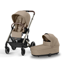 CYBEX Balios S Lux universalus 2in1 vežimėlis, Almond Beige (Taupe Frame)