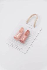 BAMBOOM silikoniniai dantų šepetėliai (2 vnt), 4+ mėn, Pink