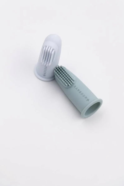 BAMBOOM silikoniniai dantų šepetėliai (2 vnt), 4+ mėn, Blue