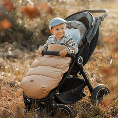 Universalus žieminis vokelis - miegmaišis į vežimėlį PETITE&MARS 4in1 Comfy - Elegant Caramel