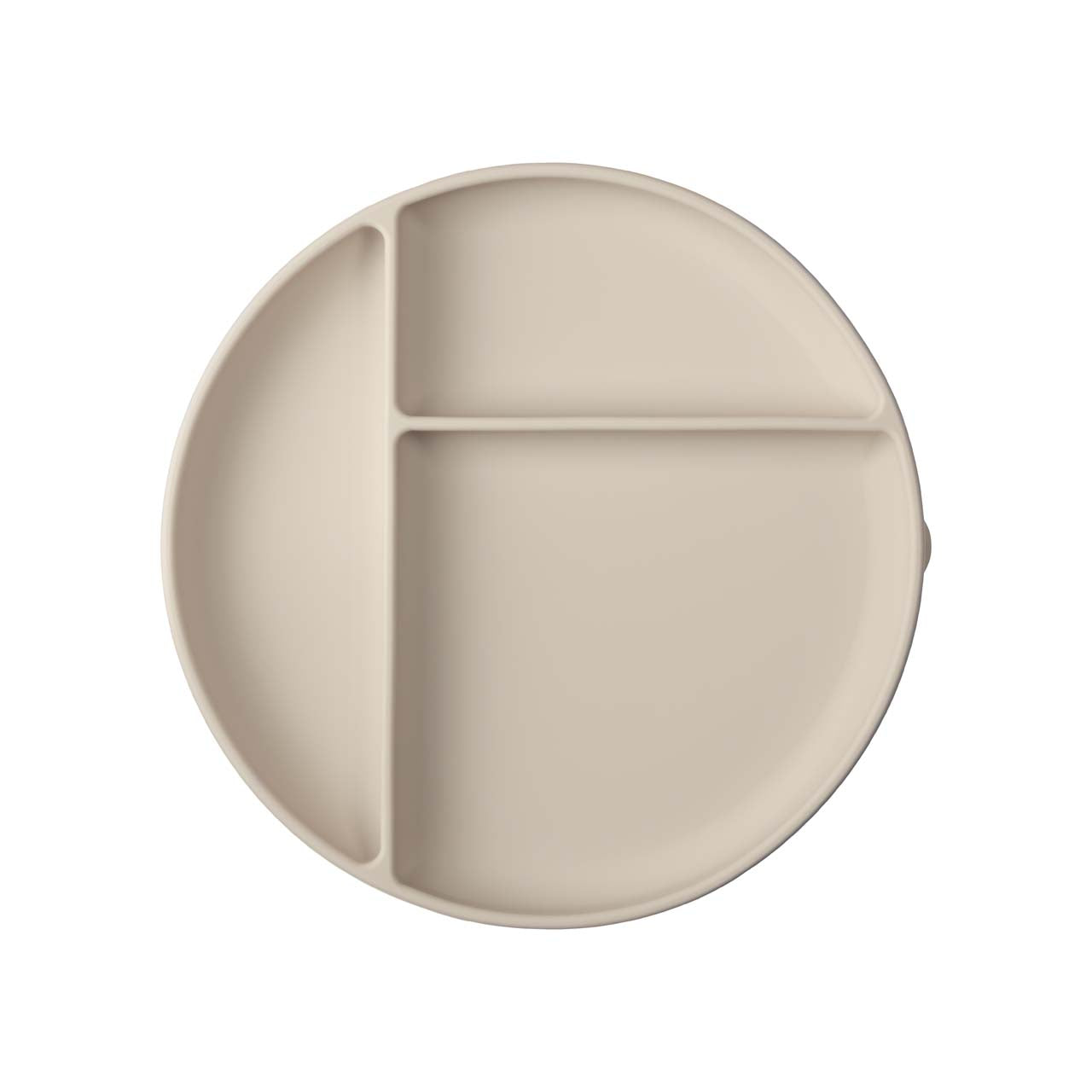 Atelier Keen silikoninė lėkštė  prilimpančiu dugnu su skyriais - Spalva - Cream