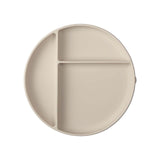 Atelier Keen silikoninė lėkštė  prilimpančiu dugnu su skyriais - Spalva - Cream