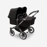 Bugaboo Donkey 5 Twins vežimėlis dvynukams - Spalva - Graphite - Midnight Black - Midnight Black