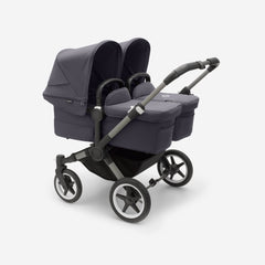 Bugaboo Donkey 5 Twins vežimėlis dvynukams - Spalva - Graphite - Stormy Blue - Stormy Blue