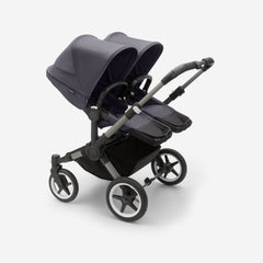 Bugaboo Donkey 5 Twins vežimėlis dvynukams - Spalva - Graphite - Stormy Blue - Stormy Blue