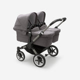 Bugaboo Donkey 5 Twins vežimėlis dvynukams - Spalva - Graphite - Grey Melange - Grey Melange