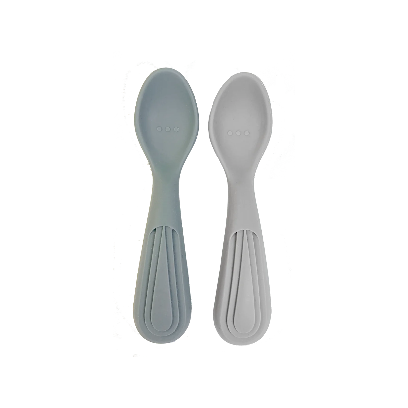 Atelier Keen silikoninių šaukštelių rinkinys 2vnt. - Spalva - Blue clay / Greige