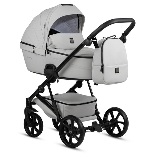 Tutis Viva⁵ Leather universalus vežimėlis kūdikiams 3in1 (085) + Cybex Cloud T autokėdutė
