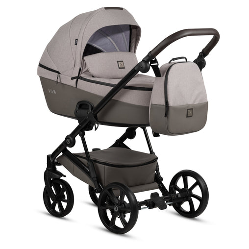 Tutis Viva⁵ universalus vežimėlis kūdikiams 4in1 (068) + Tutis Elo Lux i-Size autokėdutė ir Isofix bazė