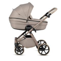 Tutis Uno6+ universalus vežimėlis kūdikiams 4in1 (172)) + Tutis Elo Lux i-Size autokėdutė ir Isofix bazė