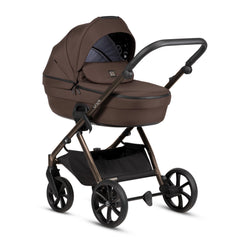 Tutis Uno6+ universalus vežimėlis kūdikiams 4in1 (147) + Tutis Elo Lux i-Size autokėdutė ir Isofix bazė