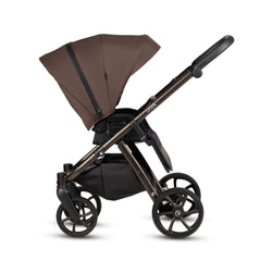 Tutis Uno6+ universalus vežimėlis kūdikiams 4in1 (147) + Tutis Elo Lux i-Size autokėdutė ir Isofix bazė