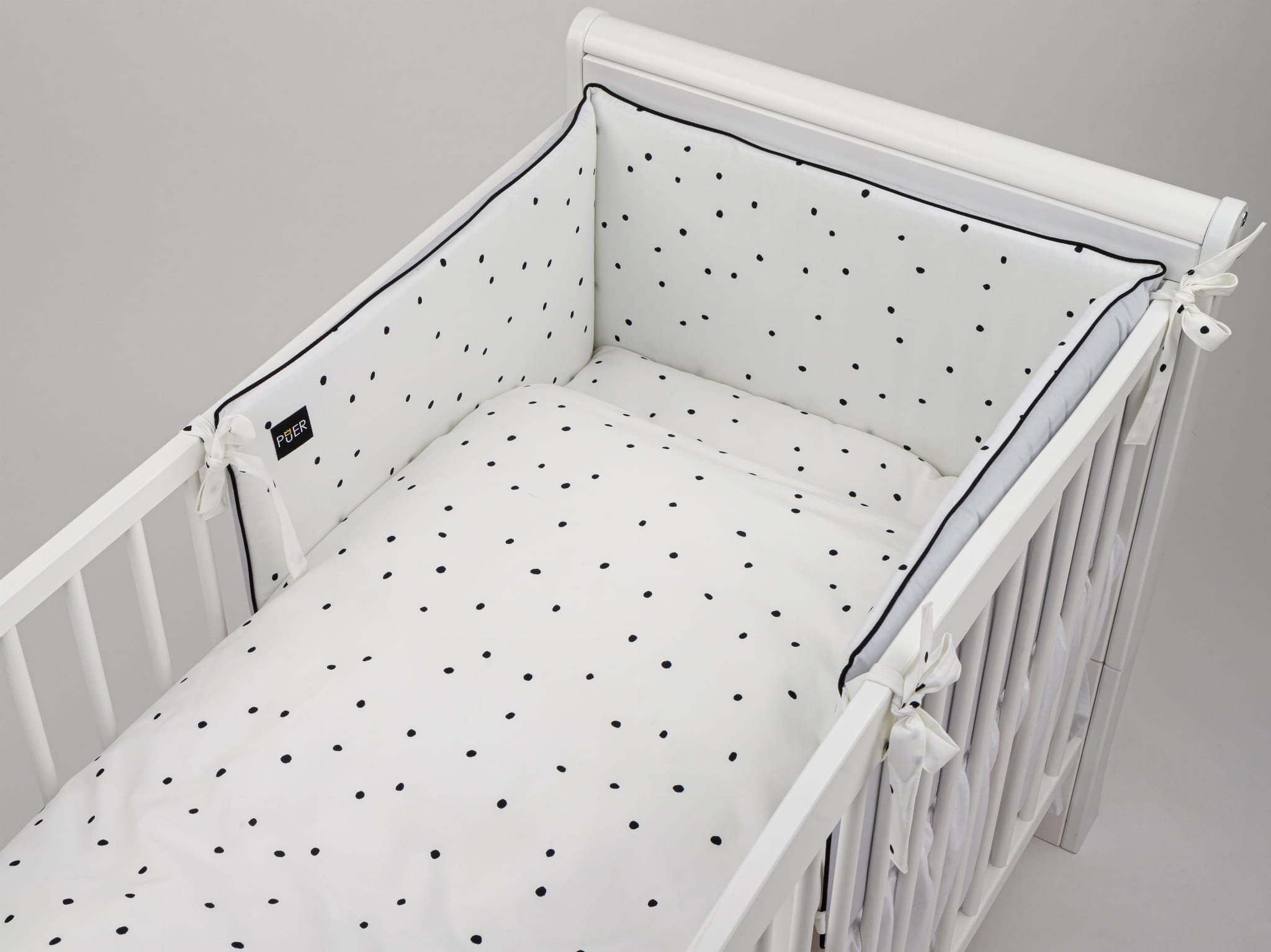 PUER patalynės komplektas, Black Dots