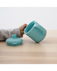 Beaba silikoninis 2-in-1 mokomasis puodelis, blue