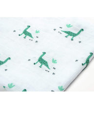 Beaba medvilninių 3 vnt. vystyklų rinkinys, jurassic green