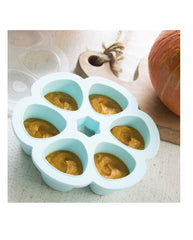 Beaba silikoninis kūdikio maisto konteineris Multiportions, (6x90 ml), blue