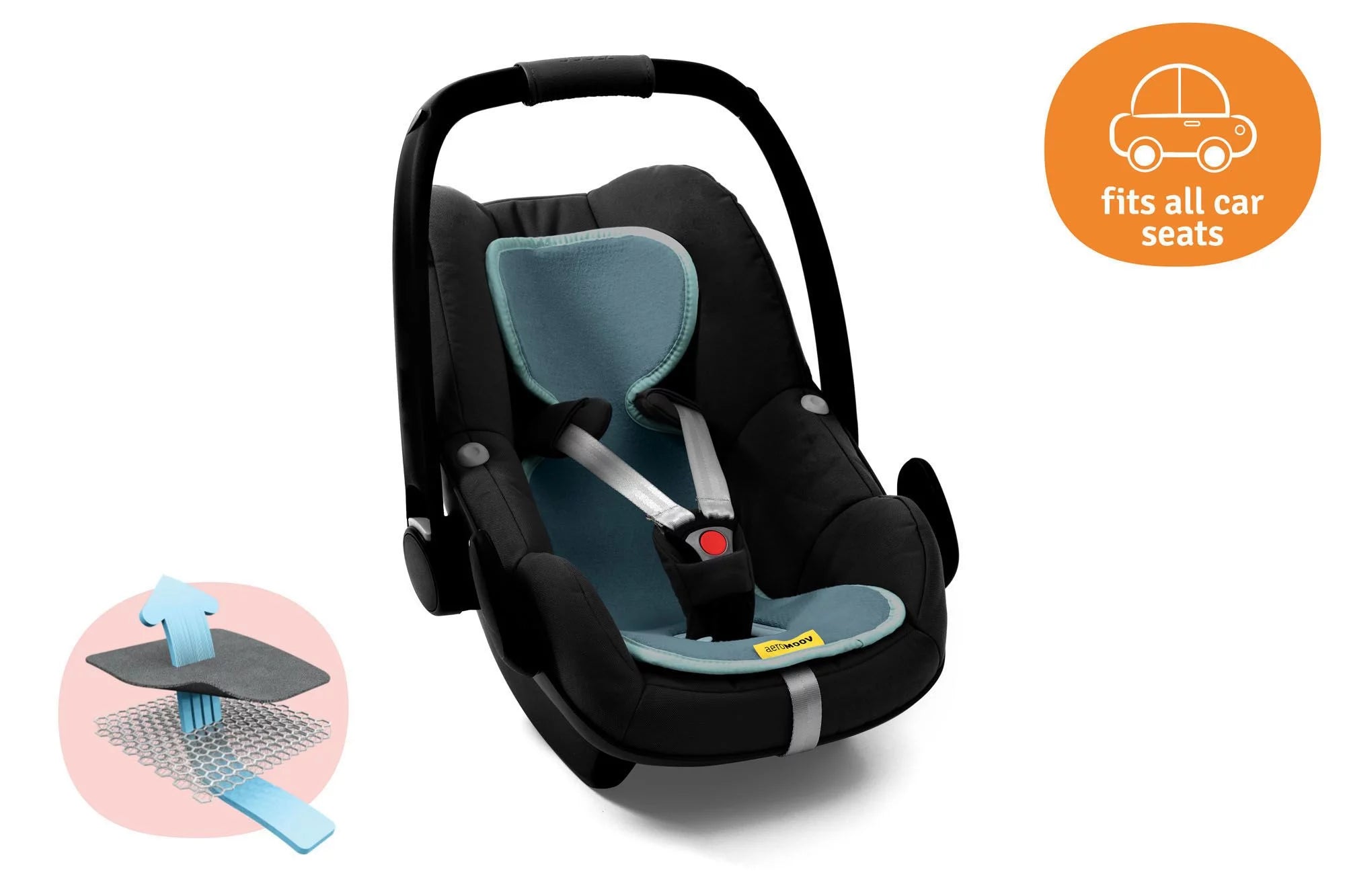 Aeromoov aušinimo įdėklas autokėdutei - Spalva - Mint (0+group)