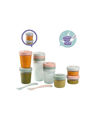 Beaba 12vnt. Sujungiami maisto laikymo indeliai