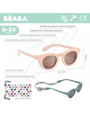 Beaba Vaikiški akiniai nuo saulės (9-24mėn) - Spalva - Delight Blush