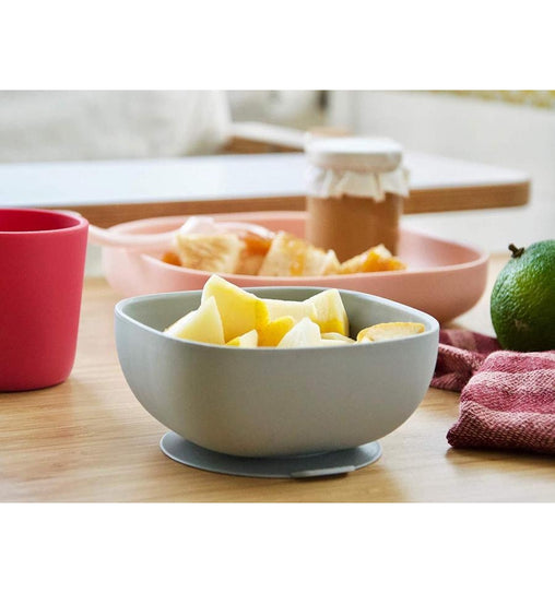 Beaba silikoniniu dugnu prilimpantis dubenėlis - Spalva - Grey