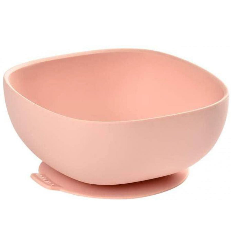 Beaba silikoniniu dugnu prilimpantis dubenėlis - Spalva - Pink