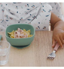 Beaba silikoniniu dugnu prilimpantis dubenėlis - Spalva - Sage Green