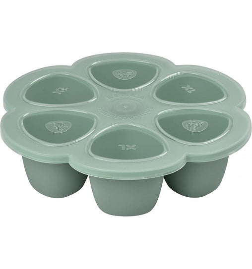 Beaba silikoninis kūdikio maisto konteineris Multiportions XL, 6x150ml, Sage Green