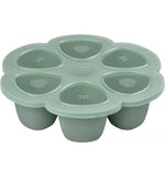Beaba silikoninis kūdikio maisto konteineris Multiportions 6x90ml, Sage Green