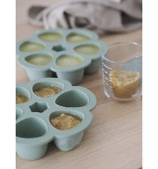 Beaba silikoninis kūdikio maisto konteineris Multiportions XL, 6x150ml, Sage Green
