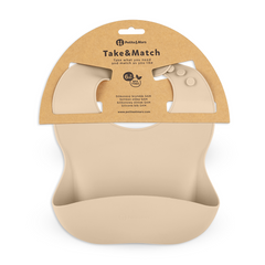PETITE&MARS silikoninis seilinukas Take&Match 6 mėn.+(desert sand)