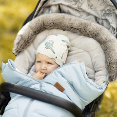 Universalus žieminis vokelis - miegmaišis į vežimėlį PETITE&MARS 4in1 Arctic - Mocha Mousse